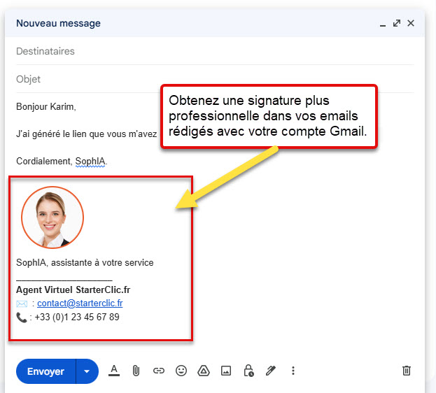 création d'une signature Gmail création d'une signature Gmail