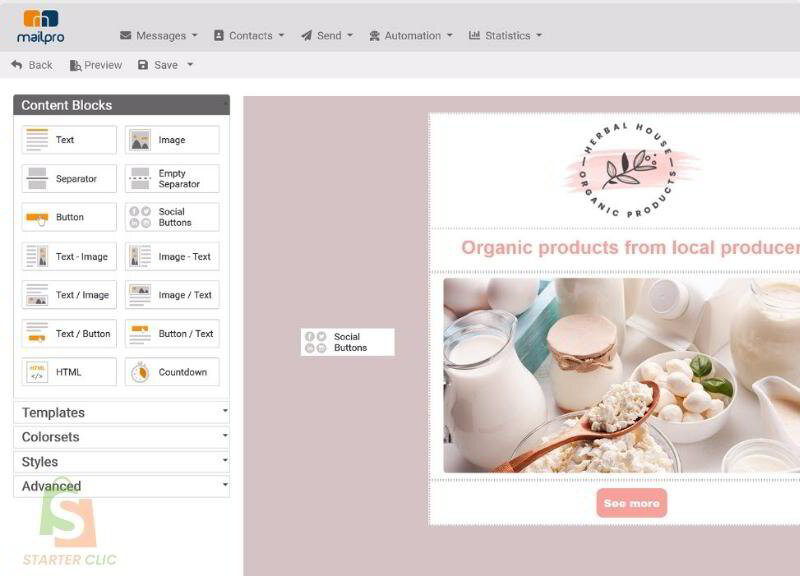 Création / amélioration de votre newsletter (avec Mailpro)